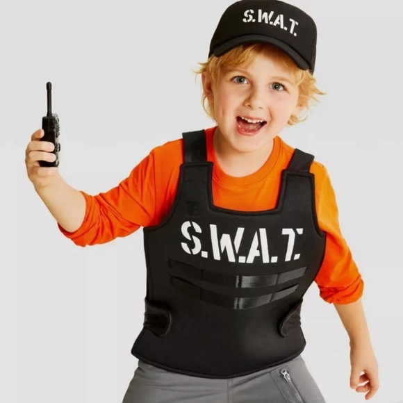 Kids SWAT Costume - One Size Fits Most - Picture 1 of 3